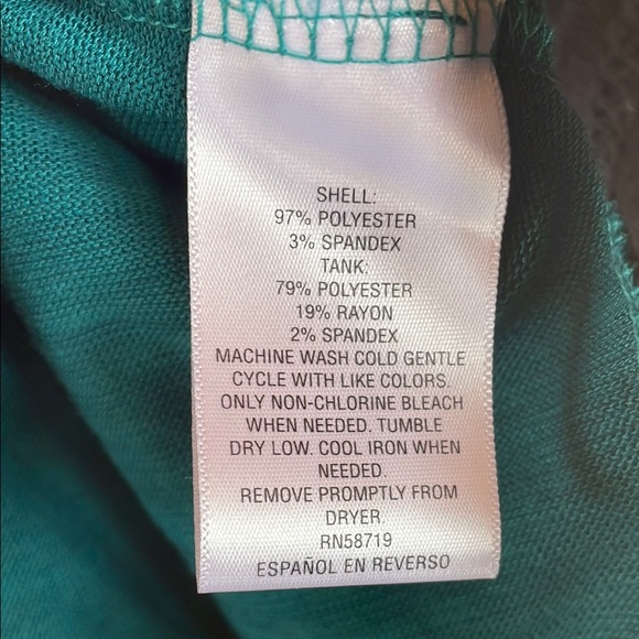 JM Collection Woman Teal Open Front Cardigan with Scarf New with tags. Plus 2X - Picture 6 of 10